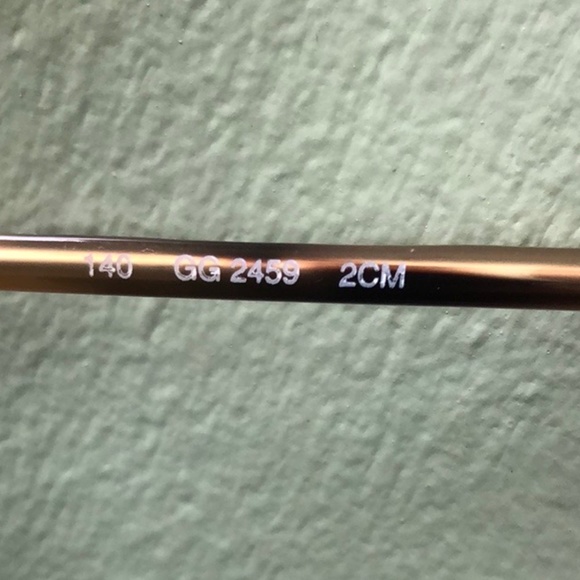 Gucci 140 Gg 2459 2cm RX Glasses - Picture 7 of 9